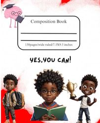 Compost notebook:Smart Black boy themed, back-to-school etc