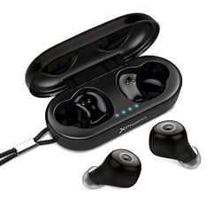 Phoenix Technologies - Auriculares Tactiles Bluetooth 5.0 Inalambricos, Chipset Realtek, Cancelación Audio Exterior, Estuche de Carga, Manos Libres, Color Negro, Talla única