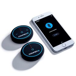 COMPEX - Wireless muscle stimulator Mini TENS, EMS, Massage - 2 independent channels, 6 programmes and controlled by an intuitive app