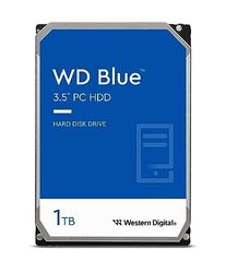 WD Blue 1TB per Desktop, Hard Disk interno da 3.5”, 7200 RPM Class, SATA 6 GB/s, Cache da 64 MB, Garanzia 2 anni