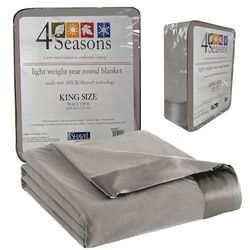 Thermee Micro Flannel Kingsize deken, lichtgewicht knuffeldeken voor het hele seizoen, sierdekens voor thuis en woonkamer, zachte deken voor bank, machinewas en drogen, geen pilling, comfortabele