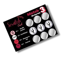 Gratta e vinci erotico per adulti. Regalo sexy. Regalo erotico per fidanzato o marito. Regalo per qualsiasi occasione speciale. Regalo birichino per le coppie. (Posizione del drago)