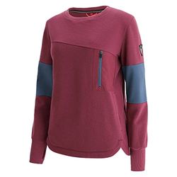 Macron Athleisure Scc Gedda Ligt Strtch Swtshrt Lbrd/Lavio Wmn Sudadera, Mujer, Granate, L