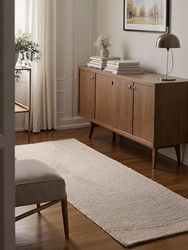 Hanse Home Eleni Tapis de Salon Naturel touffeté à la Main - Hygge Skandi - Style bohème - pour Salon, Chambre à Coucher, Salle à Manger, Couloir - Blanc Naturel - 80 x 300 cm