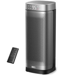 Dreo 16 inch elektrische kachel, 1800 W Energy Efficient Space Heaters met thermostaat, 70° oscillating afstandsbediening 3-modus tip-over en overheat bescherming, stille keramische ventilatorkachel