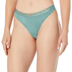 Emporio Armani Underwear Women's Thong Iconic Microfiber, Mutandine Perizoma da Donna, Arctic,