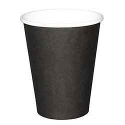 Fiesta GF041 zwarte enkele muur hot cups (Pack van 50)