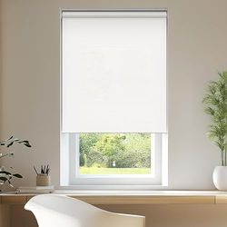 CHICOLOGY Store à Rouleau pour fenêtre, Stores de fenêtre pour Maison, Traitement de fenêtre, Stores de fenêtre sans Fil, Stores de Porte, Blanc Urbain (filtrage de la lumière), 81,3 x 183 cm (l x H)