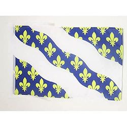 Frans departement Yvelines Vlag 45x30 cm koorden - Frankrijk SMALL vlaggen 30 x 45 cm - Banier 18x12 in Hoge kwaliteit - AZ FLAG
