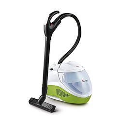 Polti Vaporetto Lecoaspira FAV80_Turbo Intelligence, Nettoyeur Vapeur et Aspirateur avec Filtre à Eau, avec Fonction Eco, Puissance Vapeur 6 BAR, 15 Accessoires, Blanc et Vert