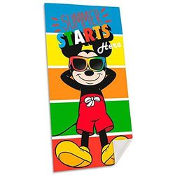 Mickey Mouse Cotone Riferimento KD Spiaggia Lavare Il Viso-Asciugamani Tessili per la casa Unisex Adulto, Multicolore (Multicolore), Unico