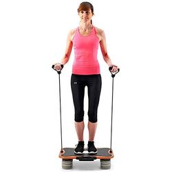 Tecnovita by BH VibroQuickPro YV14M - Pedana Vibrante - Vibrazione triplana - 3 programmi predefiniti - Elastici per Esercizi Verticali