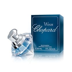 Chopard Wish 30 ml – Eau de Parfum pour Femme – Fragrance Ambrée Gourmande – Notes Pétillantes de Fleur d'Acacia, de Jasmin, de Patchouli et d’Encens Sacré Living Flower – Flacon en Verre Transparent