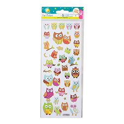 Craft Planet Stickers, Assorted, Owls