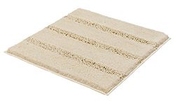 Kleine Wolke Textilgesellschaft Tapis de Bain Monrovia, Polyester, Beige, 60 x 60 x 2,5 cm