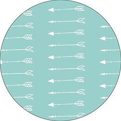 Bonateks, Round Digital Printed Mouse Pad, Non-Slip Base, for Office and Home, Diameter:22cm