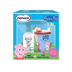 Nenuco Agua de Colonia Peppa Pig Baby, Refresca y Perfuma tu Bebé, Fragancia Original, Formato Spray 240 ml + Vaso Peppa Pig de regalo