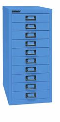 BISLEY MultiDrawer, 29-delige serie, DIN A4, 10 laden, metaal, 605 blauw, 38 x 27,9 x 59 cm