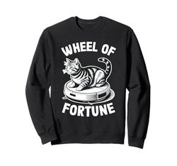 Wheel Of Fortune Robot Vacuum Cleaner Funny Cat Sweatshirt