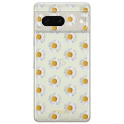 Babaco ERT GROUP mobile phone case for Google PIXEL 7 original and officially Licensed pattern Flowers 009 optimally adapted to the shape of the mobile phone, partially transparent