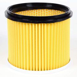 Einhell Filtre de Rechange Plissé avec Couvercle, Adapté aux Aspirateurs eau/Poussière Einhell, à Utiliser lors de l'aspiration à Sec