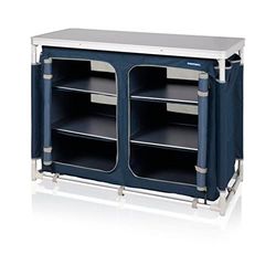 Campart KI-0411 - Cocina de Camping Bilbao - 4 Patas Ajustables - 6 Compartimentos - Material de poliéster 600D - Gran Espacio de Almacenamiento