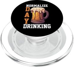 Normalize Day Drinking Brunch Bewer Chill Lifestyle - PopSockets PopGrip per MagSafe