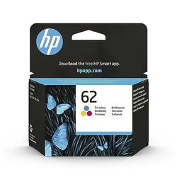 HP 62 Tricromia, C2P06A, Cartuccia Originale HP da 165 Pagine, Compatibile con Stampanti HP Envy 5540, 5642, 5644, 5742, 7640, HP Officejet Moobile serie 200