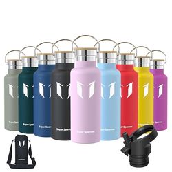 Super Sparrow doppia parete in acciaio inox coibentato bottiglia di acqua - 500ml - isolante della borraccia - perfetto Thermos - Privo di BPA, BPS, ftalati