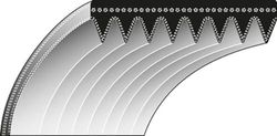 Cinghia trapezoidale adatta per Toro, Professional 58, 3-6587, TR3-6587