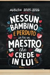 Regalo Maestro Fine Anno: Personalizzato asilo elementare ; AGENDA settimanale e mensile (Agosto-Luglio)