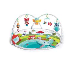 Tiny Love Dynamic Gymini, speelmat voor baby's en sportzaal met muziek en verlichting, geschikt vanaf de geboorte, 0 maanden en ouder, 100 x 90 cm, weidedagen