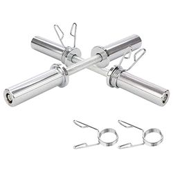 Korte halters, 50 cm, nr. 2 lange halters met veersluitingen, set bodybuilding home gym diameter 50 mm