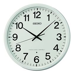 Seiko Reloj de Pared de plástico Blanco QHR027W