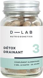 D-LAB | Détox Drainant | Élimine les Excès d’Eau | Stimule l'Élimination Rénale | Purifie l'Organisme | Élimine les Toxines | Propriétés Tonifiantes | Réduction Peau d'Orange | Fabriqué en France
