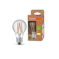 OSRAM LED a risparmio energetico, lampadina a filamento, E27, bianco caldo (3000K), 5 watt, sostituisce la lampadina da 75W, altamente efficiente e a risparmio energetico, confezione da 6