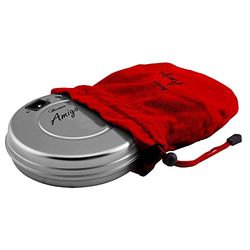 ARDES - ARTK75 Amigo elektrische warmer 550W met controlelampje, Ardes oplaadbare en draagbare elektrische hand- en voetenwarmer, katoenen bekleding, stroomvoorziening met elektrische kabel, zilver