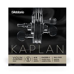 Corda singola MI D'Addario Kaplan Golden Spiral Solo per violino, scala 4/4, tensione media