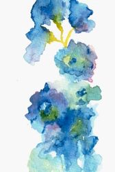 JOURNAL - Garden Delphiniums: 6" x 9" glossy hardcover with 240 lightly-lined cream pages for your thoughts, inspiration, and sketches