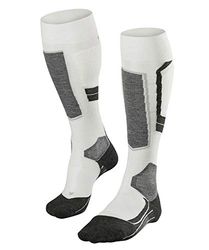 FALKE Sk4 Advanced W Kh Lana Filo Funzionale Caldi Sottili, Calzini da sci Donna, Bianco Off-White 2040-O, 39-40