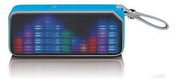 Lenco BT-191 Stereo portable speaker 7W Blue - Portable Speakers (2.0 channels, 7 W, Wired & Wireless, Stereo portable speaker, Blue, Splash proof)