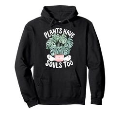 Cute Ghost Plant Kawaii Aesthetic Cottagecore Pullover Hoodie
