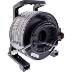 InLine Avvolgicavo di rete per esterni, Cat.6A, 50 m, cavo S/FTP PUR, RJ45, IP67, compatibile con PoE++, resistente ai raggi UV, resistente all'abrasione, 78593A