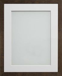 Frame Company Webber Brown with Off-White Mount, 18x14 for 14x10 inch