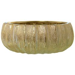 DRW Rond midden van keramiek in goud, 12 x 32 x 32 cm