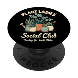 Giardinaggio del club sociale delle donne delle piante PopSockets PopGrip Adesivo