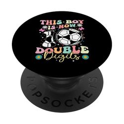 Este niño ahora tiene 10 dígitos dobles en el fútbol y cumple 10 años PopSockets PopGrip Adhesivo