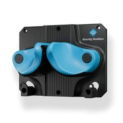 Gravity Grabber Support Mural pour Ski et Snowboard - pour Tout Type de Ski ou Snowboard - Protège Rocker et Extrémités - sans Risques - 1x - Cyan