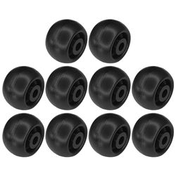 cyclingcolors 10x ruote plastica 40mm nero rotelle mobili dura carrello piccole guardaroba cassetto letto porta scorrevole