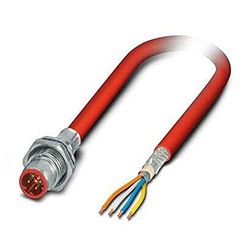 Phoenix 1419158 - Cable serco tripolar vs-msdbps-oe93k-li rojo 0,5m
